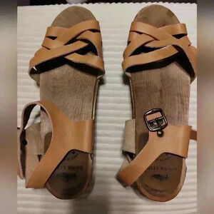 Cream and Pink Mules with Comfort Sole